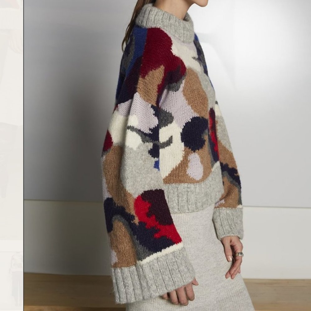 ELEVEN SIX Alpaca Bell Sleeve Turtleneck Sweater - Picture 3 of 10